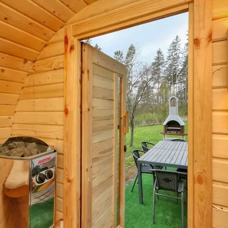 펜션 Seepark Bei Zeta Mit Sauna 키르하임